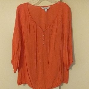 Shirt. Rayon and cotton